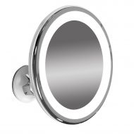 CTE Market LED Illuminated Adjustable 6” Wide Makeup Mirror (7x Magnification)