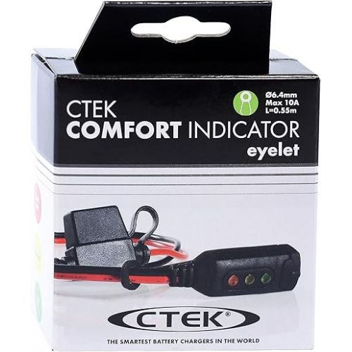  CTEK 56-629 Indicator Eyelet M6: Practical LED Indicator for immediate Indication of Battery Charge Levels