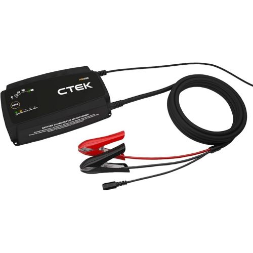  CTEK PRO25S, 25A, 12V Battery Charger and Power Supply, Battery Tender Charger, Battery Maintainer, 12V Lithium Ion Battery Charger for Car and Truck with Reconditioning Mode and Battery Desulfator