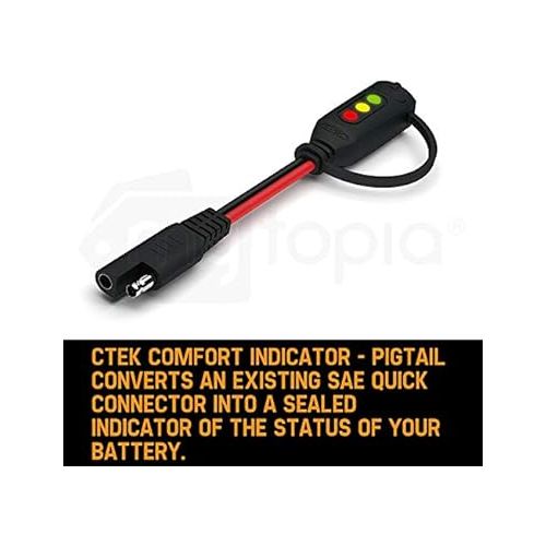  CTEK (56-564) Comfort Indicator Pigtail , Black