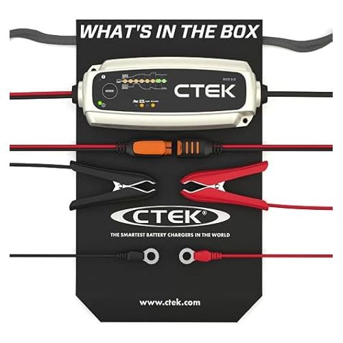  CTEK - 40-206 MXS 5.0 Fully Automatic 4.3 amp Battery Charger and Maintainer 12V