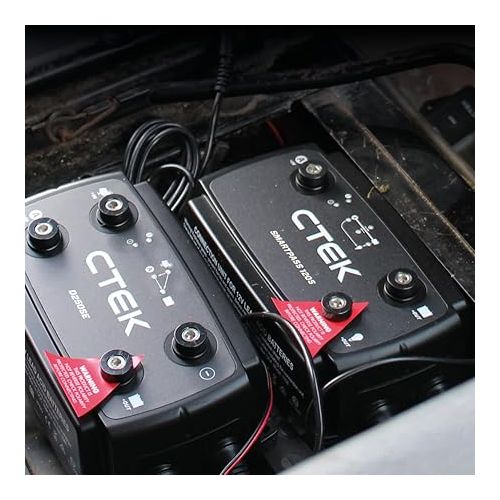  CTEK D250SE, 20A, 12V Battery Charger For Starter And Service Batteries In RV, Truck And Overlanding Vehicles, Solar Battery Maintainer, 12V Lithium Ion Battery Charger And Smart Alternator Compatible