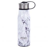 CTG 70675 Pure Collection, Stainless Steel Thermal Bottle with Strainer, 17 oz, Marble