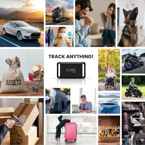  Cube GPS Tracker, Waterproof Worldwide Coverage, 4G LTE Real-Time Tracking - Effectively Used as Dog GPS Tracker, Car GPS Tracker, GPS Trackers for Elderly, Asset and Fleet, Subscr