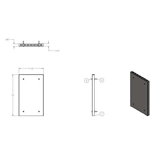  Cubic Mini Stove Cub Mounts and Accessories (Side Shield CB 2016 SS)