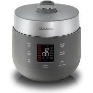 CUCKOO CRP-ST0609F | 6-Cup/1.5-Quart (Uncooked) Twin Pressure Rice Cooker & Warmer | 12 Menu Options: High/Non-Pressure Steam & More, Made in Korea, Gray