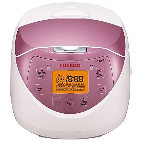  [아마존베스트]Cuckoo CR-0631F 6-cup Multifunctional Micom Rice Cooker & Warmer  9 built-in programs, White/GABA, Mixed/Brown, Porridge, Steam, Slow-Cook, and My Mode [16 flavors and textures],