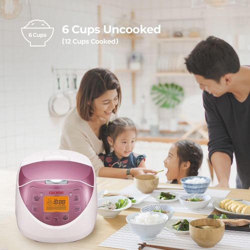  [아마존베스트]Cuckoo CR-0631F 6-cup Multifunctional Micom Rice Cooker & Warmer  9 built-in programs, White/GABA, Mixed/Brown, Porridge, Steam, Slow-Cook, and My Mode [16 flavors and textures],