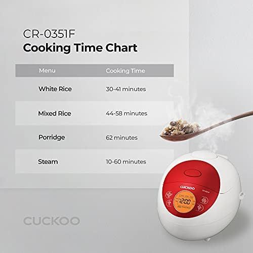  [아마존베스트]Cuckoo CR-0351F Electric Heating Rice Cooker (Red)