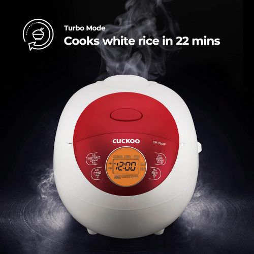  [아마존베스트]Cuckoo CR-0351F Electric Heating Rice Cooker (Red)