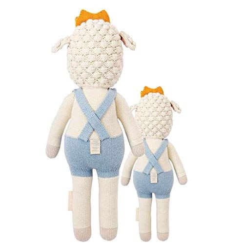  CUDDLE + KIND Sebastian The Lamb Regular 20 Hand-Knit Doll  1 Doll = 10 Meals, Fair Trade, Heirloom Quality, Handcrafted in Peru, 100% Cotton Yarn