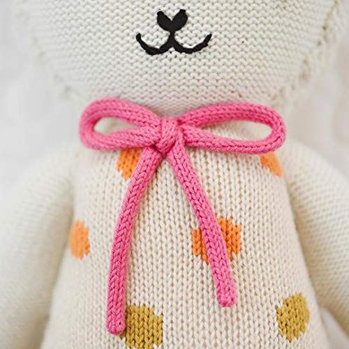  CUDDLE + KIND Lucy The Lamb Regular 20 Hand-Knit Doll  1 Doll = 10 Meals, Fair Trade, Heirloom Quality, Handcrafted in Peru, 100% Cotton Yarn