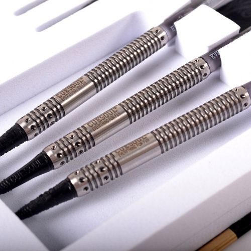  CUESOUL Dragon Fashionable 90% Tungsten 18g Soft Tip Darts Set,Barrel with Titanium Coated