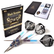 CUESOUL Black Scorpion 222426 Grams Tungsten Steel Tip Dart Set,Barrel with Titanium Coated Finished
