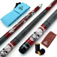 CUESOUL 57 inch 192021 oz 12 Maple Pool Cue Stick Kit-Rockin Series