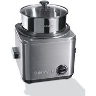 Cuisinart CRC800E Reiskocher (700 watt, fuer 12 Portionen, 1 Liter) metallic