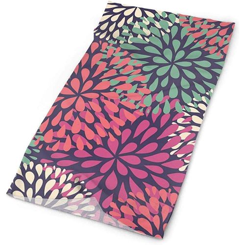  CUKENG Flower Boom Multifunctional Headband Sports Magic Scarf,Neck Gaiter,Balaclava Headwear,Bandana