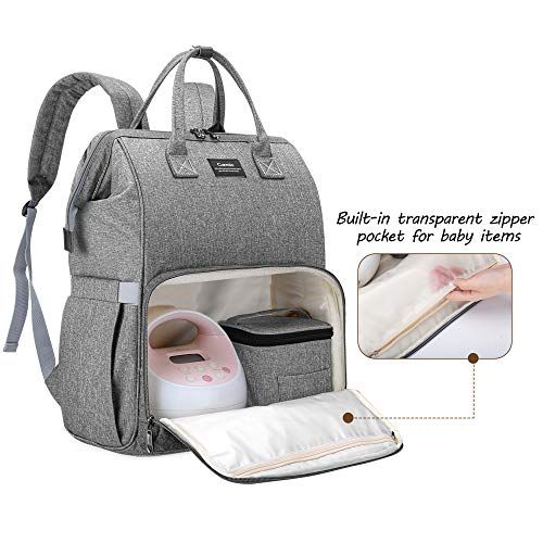  CURMIO Breast Pump Bag Backpack with Inner Divider Compatible for Spectra S1, S2, Medela, Pumping Tote with Compartment for Cooler Bag, with Padded Laptop Sleeve for Working Moms,