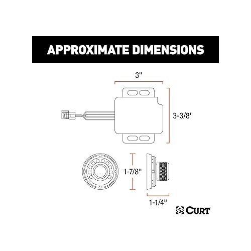  CURT 51170 Spectrum Original Equipment Style, Integrated Electric Trailer Brake Controller, Proportional