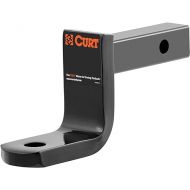 CURT 45017 Class 2 Trailer Hitch Ball Mount, Fits 1-1/4-Inch Receiver, 3,500 lbs, 3/4-Inch Hole, 3-1/4-Inch Drop, 2-5/8-Inch Rise , Black