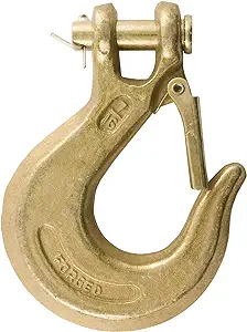 CURT 81970 7/16-Inch Forged Steel Clevis Slip Hook with Safety Latch, 40,000 lbs, 1-1/3-In Opening, 7/16