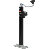 CURT 28356 Weld-On Pipe-Mount Swivel Trailer Jack, 5,000 lbs. 15 Inches Vertical Travel, CARBIDE BLACK POWDER COAT