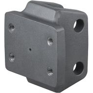 CURT 45950 Rebellion XD Adjustable Cushion Hitch Pintle Mount Plate Attachment, Shank Required, Black