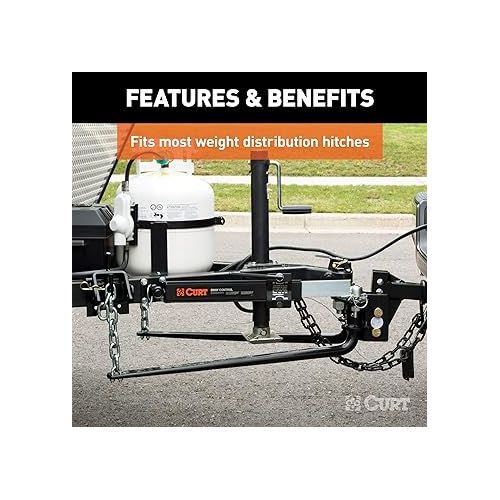  CURT 17200 Trailer Anti-Sway Bar Control Kit , Black