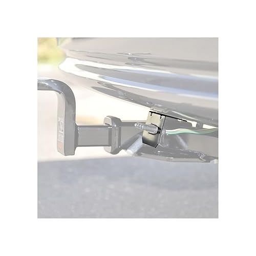  CURT 58001 Easy-Mount Vehicle Trailer Wiring Connector Mounting Bracket for 2-Inch Receiver, 4 or 5-Way Flat