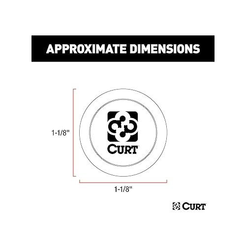  CURT 51189 Manual Override Bluetooth Button for Echo Mobile Trailer Brake Controller, Powered by Flic, White