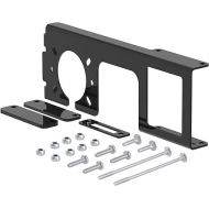 CURT 58000 Easy-Mount Vehicle Trailer Wiring Connector Mounting Bracket for 2-Inch Receiver, 4 or 5-Way Flat, 6 or 7-Way Round, GLOSS BLACK POWDER COAT