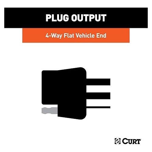  Curt Manufacturing 56094 Vehicle-Side Custom 4-Pin Trailer Wiring Harness,Fits Select Chevrolet Equinox,GMC Terrain