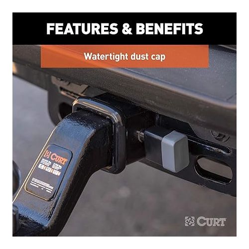  CURT 23021 Trailer Hitch Lock, 5/8-Inch Pin Diameter, Fits Most 3-Inch Receivers