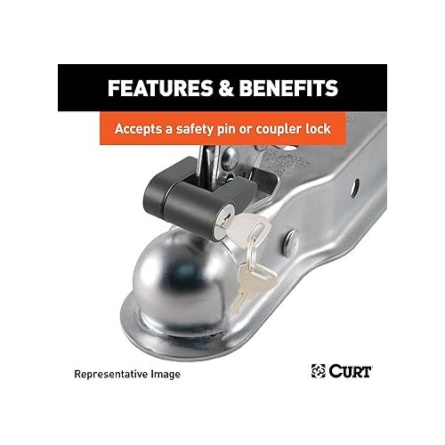  CURT 25294 Posi-Lock Coupler Replacement Latch for CURT #25101 or #25210, CLEAR ZINC