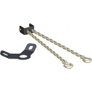 CURT 16614 CrossWing 5th Wheel Safety Chain Assembly with Gooseneck Anchor Plate, Yellow