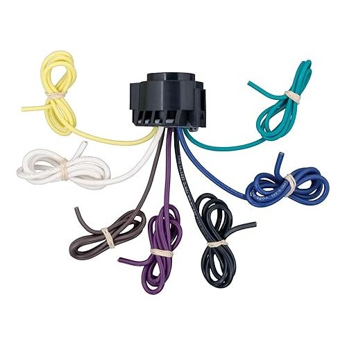  CURT 56229 Replacement USCAR Connector Wiring Harness, 24-Inch Wires, 7 Pin Trailer Wiring , Black