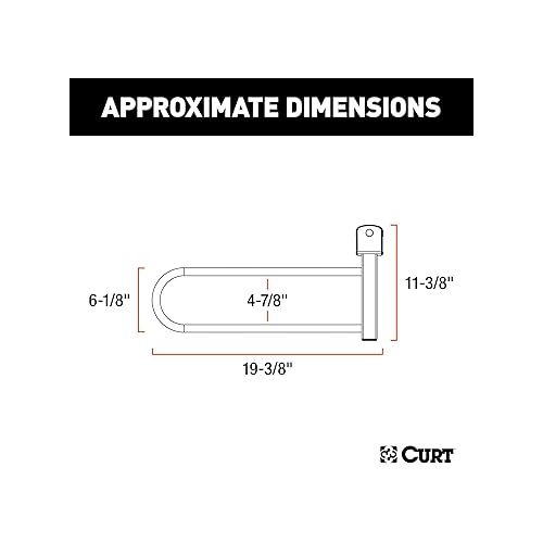  CURT 18091 Tray-Style Bike Rack Cradles for Fat Tires Up to 4-7/8 Inches Wide, 2-Pack