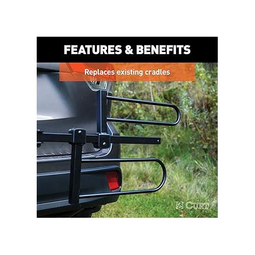  CURT 18091 Tray-Style Bike Rack Cradles for Fat Tires Up to 4-7/8 Inches Wide, 2-Pack