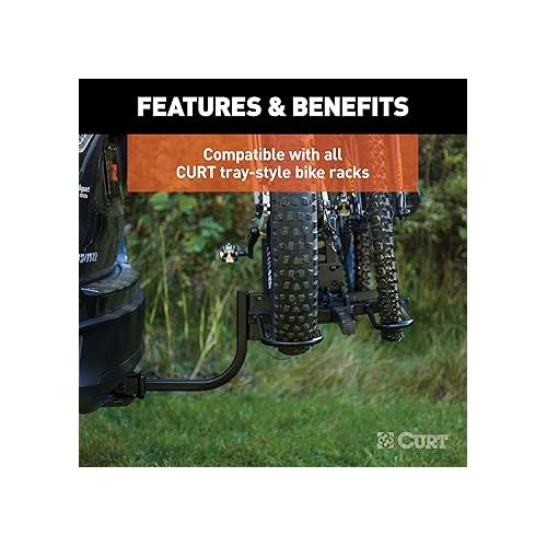  CURT 18091 Tray-Style Bike Rack Cradles for Fat Tires Up to 4-7/8 Inches Wide, 2-Pack