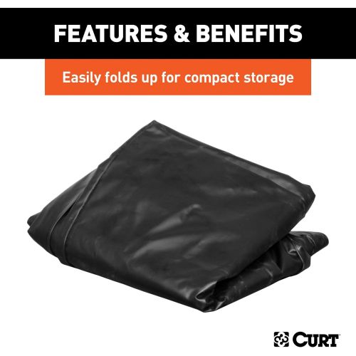  CURT 18210 56 x 18 x 21-Inch Weather-Resistant Black Vinyl Cargo Bag for Hitch Carrier