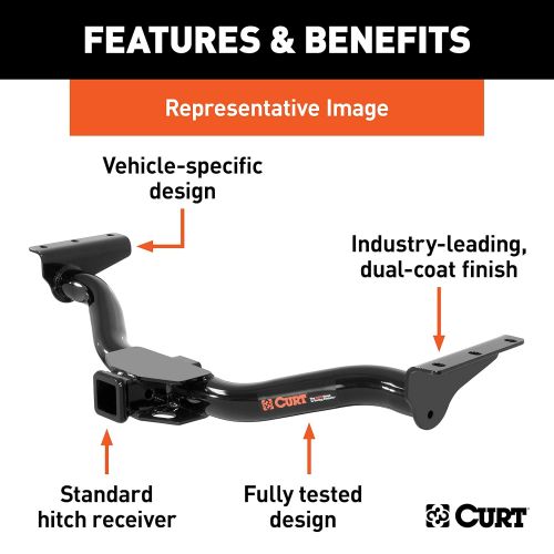  CURT 13098 Class 3 Trailer Hitch, 2-Inch Receiver for Select Acura SLX and Isuzu Trooper