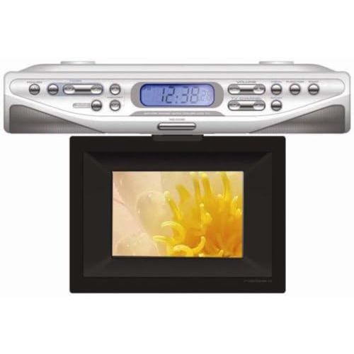  Curtis KCR2610 7-Inch Under Counter TV Clock Radio