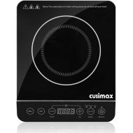 [아마존 핫딜] CUSIMAX Induction Cooktop 1800W Portable Induction Burner with Timer, Sensor Touch Electric Burner, 10 Temperature and 9 Power Setting, Kids Safety Lock for Cast Iron, Stainless St