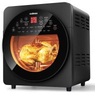 Air Fryer Toaster Oven, CUSIMAX 16-in-1 Convection Air Fryer Oven Combo for Roast Broil Bake Dehydrate, 15.5QT Countertop Oven with Accessories, Digital Display, Timer & Temperatur