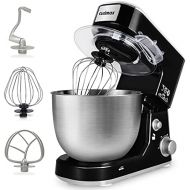 [아마존베스트]Stand Mixer, Cusimax Dough Mixer Tilt-Head Electric Mixer with 5-Quart Stainless Steel Bowl, Dough Hook, Mixing Beater and Whisk, Splash Guard, CMKM-150, Black