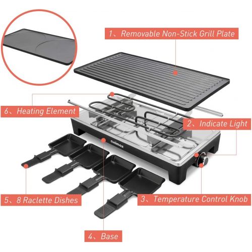  [아마존베스트]Cusimax Raclette Grill