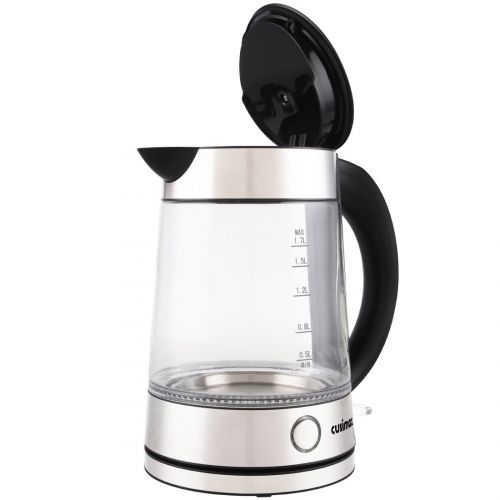  CUSIMAX Cusimax Electric Kettle, 1.7L Tea Kettle, 1500W Illuminating Water Kettle Stainless Steel with Auto Shut-Off and Boil-Dry Protection CMWKN-150