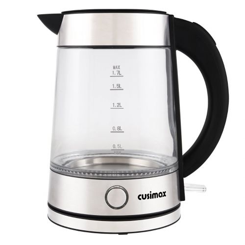  CUSIMAX Cusimax Electric Kettle, 1.7L Tea Kettle, 1500W Illuminating Water Kettle Stainless Steel with Auto Shut-Off and Boil-Dry Protection CMWKN-150