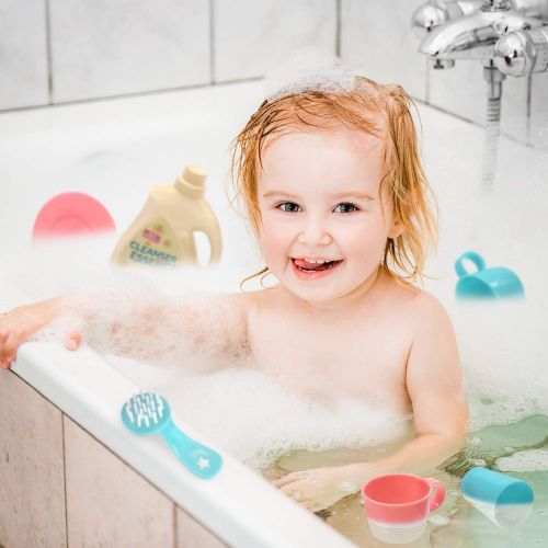  CUTE STONE Play Kitchen Sink Toys,Electric Dishwasher Playing Toy with Running Water,Upgraded Automatic Faucets and Color Changing Accessories, Role Play Sink Set Gifts for Kids Bo