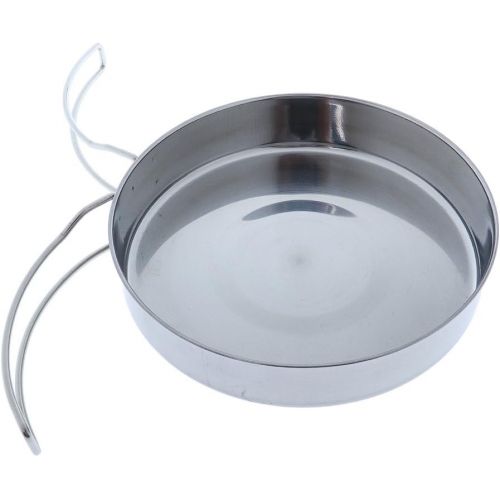  CUTICATE Mini Stainless Steel Frying Pan Nonstick, Outdoor Picnic Backpacking Camping Cooking Pot Cookware